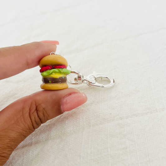 Mini Cheeseburger Keychain
